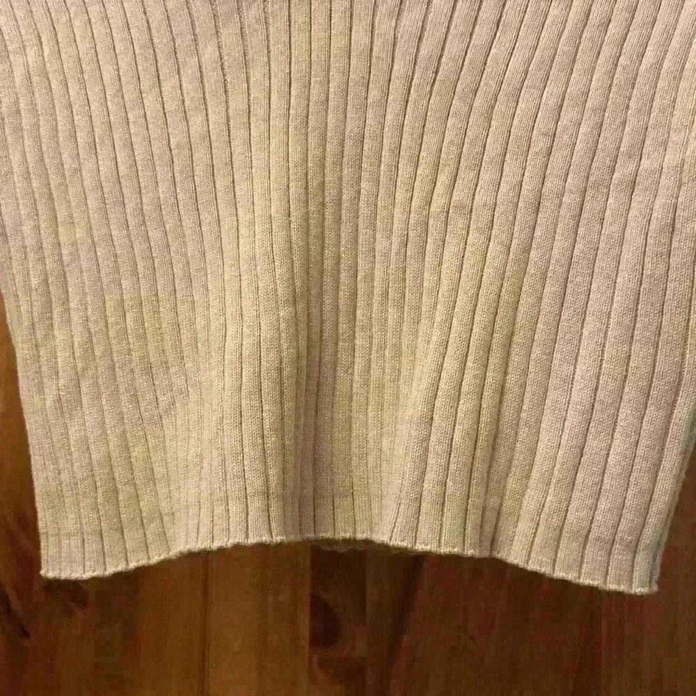 And Now This~Woman’s Crop Ribbed Sweater ~Size Small~Camel Brown NWT - Picture 4 of 6